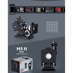 ZHEGAO 00906 non  MÁY ẢNH ARRI CỔ ĐIỂN bộ đồ chơi xếp lắp ráp ghép mô hình Creator Expert AOLIFLEX HS II SR16 DIGITAL CAMERA Chuyên Gia Sáng Tạo 608 khối