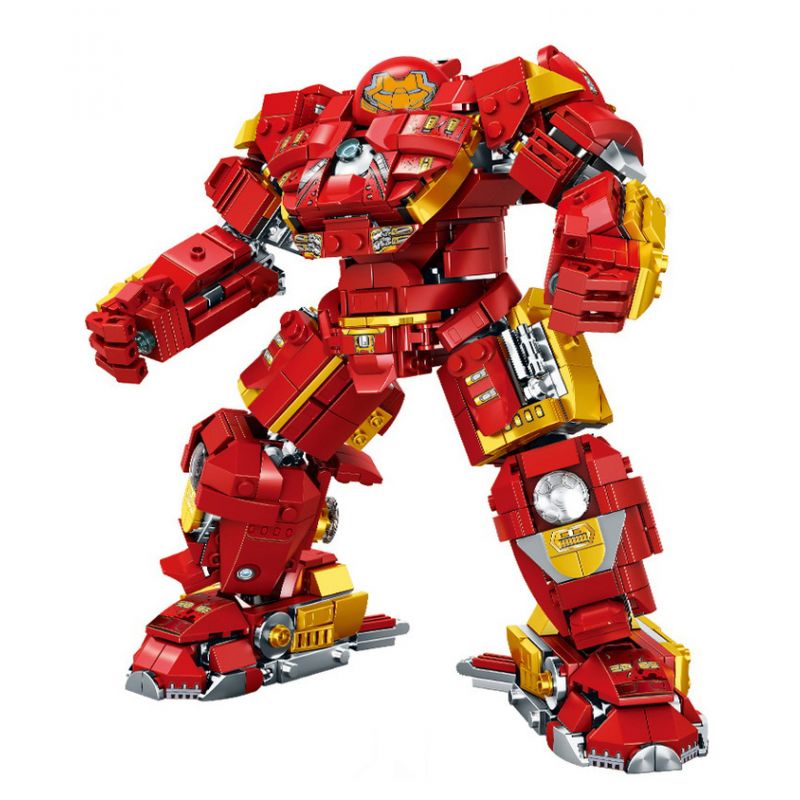 LEDUO 76107 non Lego MECHA CHỐNG HULK MK45 bộ đồ chơi xếp lắp ráp ghép mô hình Marvel Super Heroes Siêu Anh Hùng Marvel 977 khối