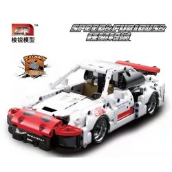 PROGRESS MODEL 10237 non  XE BUÝT KÉO TRỞ LẠI PORSCHE 911 bộ đồ chơi xếp lắp ráp ghép mô hình SPEED & FURIOUS 537 khối