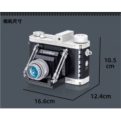 ZHEGAO 00905 non  MÁY ẢNH KỸ THUẬT SỐ bộ đồ chơi xếp lắp ráp ghép mô hình Creator Expert LANMUI LM-1 A974 DIGITAL CAMERA Chuyên Gia Sáng Tạo 474 khối