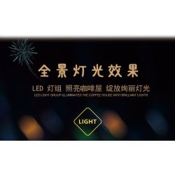 MorkModel 10209 Mork Model 10209 non  QUÁN CÀ PHÊ LỘN NGƯỢC bộ đồ chơi xếp lắp ráp ghép mô hình Modular Buildings UPSIDE DOWN CAFE Mô Hình Nhà Cửa 3118 khối