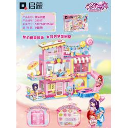 QMAN ENLIGHTEN KEEPPLEY 31017 non  NGƯỜI YÊU TỎA SÁNG BIỆT THỰ TÌNH bộ đồ chơi xếp lắp ráp ghép mô hình Girl Con Gái 638 khối