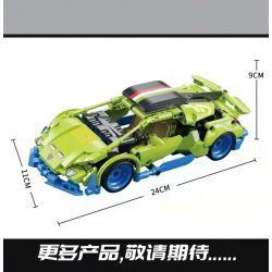 PROGRESS MODEL 10234 non  LAMBORGHINI TRỞ LẠI XE bộ đồ chơi xếp lắp ráp ghép mô hình SPEED & FURIOUS 533 khối