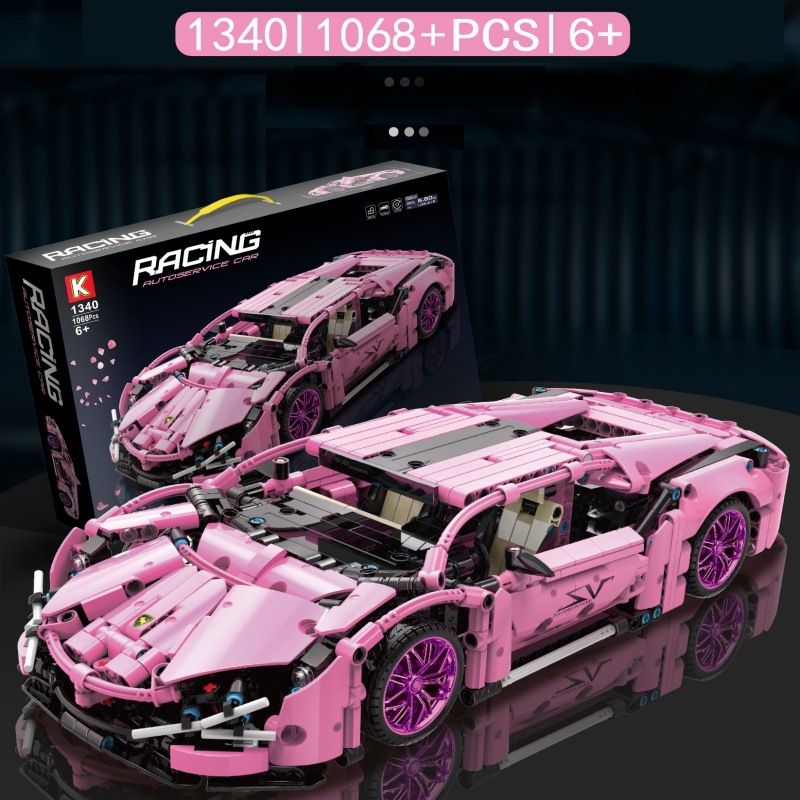 B BRAND 1330 K CARD 1340 non  LAMBORGHINI tỷ lệ 1:14 bộ đồ chơi xếp lắp ráp ghép mô hình  DEFORMED Kỹ Thuật Công Nghệ Cao Mô Hình Phương Tiện 1073 khối