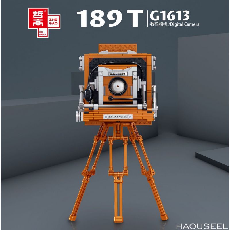 ZHEGAO 00904 non  MÁY ẢNH KỸ THUẬT SỐ bộ đồ chơi xếp lắp ráp ghép mô hình Creator Expert HAOUSEEL 189T G1613 DIGITAL CAMERA Chuyên Gia Sáng Tạo 694 khối