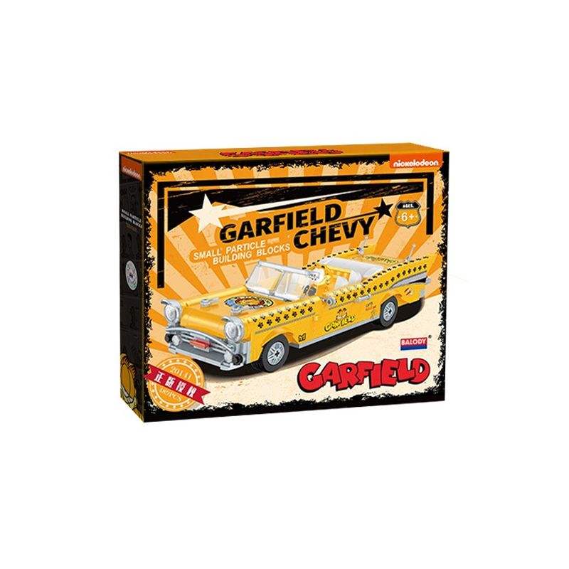 BALODY 20141 non Lego GARFIELD MUI TRẦN bộ đồ chơi xếp lắp ráp ghép mô hình Movie & Game GARFIELD CHEVY Phim Và Trò Chơi 489 khối