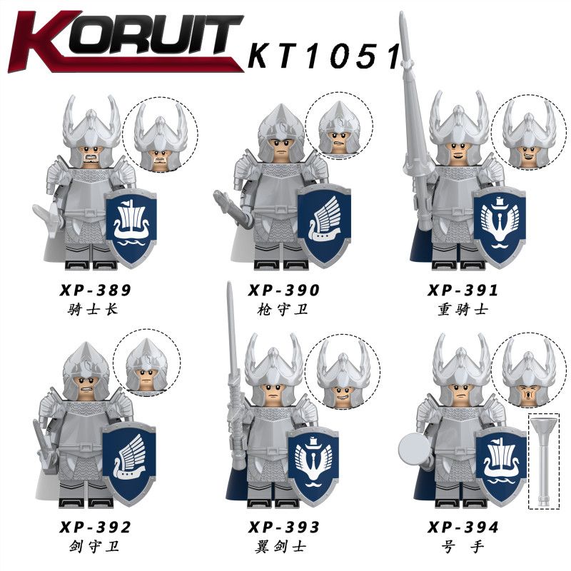 KORUIT KT1051 1051 XP non Lego HIỆP SĨ THIÊN NGA DOL ANROS bộ đồ chơi xếp lắp ráp ghép mô hình Collectable Minifigures Búp Bê Sưu Tầm