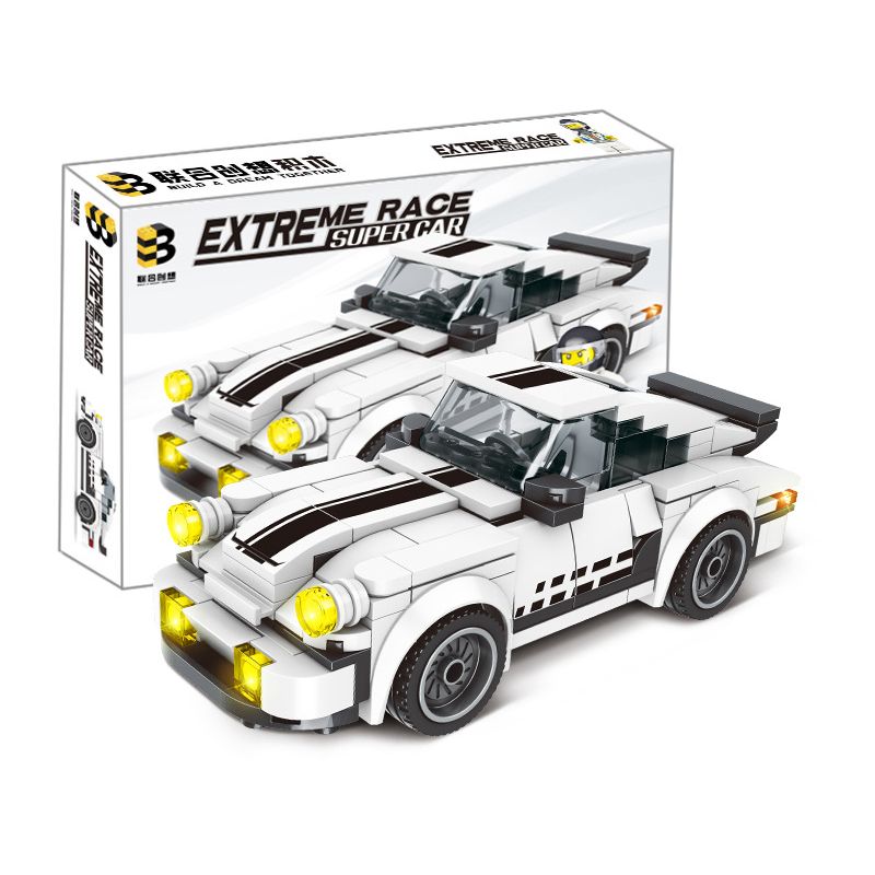 B BRAND 221 non Lego PORSCHE 911 bộ đồ chơi xếp lắp ráp ghép mô hình Speed Champions Racing Cars Đua Xe Công Thức 193 khối