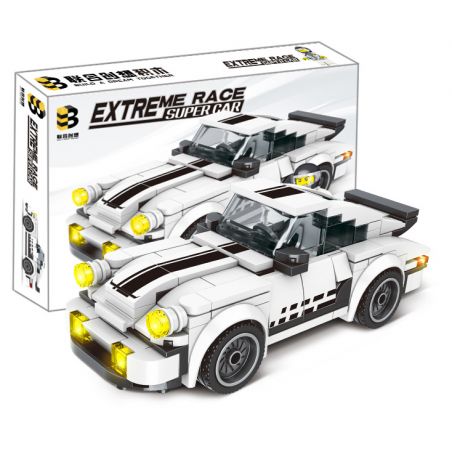 B BRAND 221 non  PORSCHE 911 bộ đồ chơi xếp lắp ráp ghép mô hình Speed Champions Racing Cars Đua Xe Công Thức 193 khối