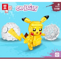 ZHEGAO 00895 non  POKEMON PIKKO bộ đồ chơi xếp lắp ráp ghép mô hình GO BABY 1006 khối