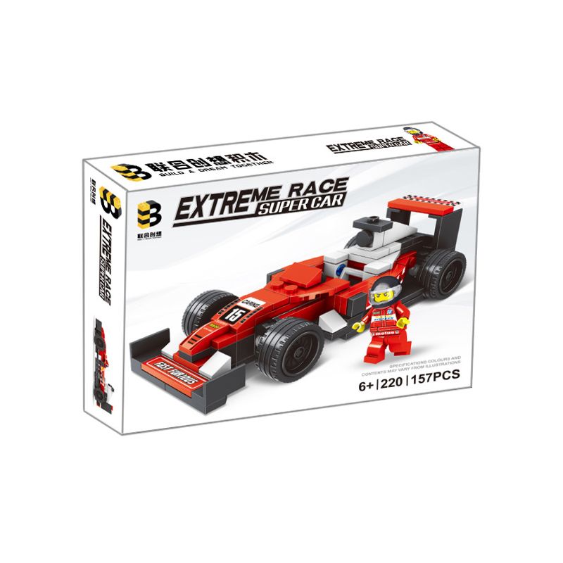 B BRAND 220 non  XE CÔNG THỨC 1 bộ đồ chơi xếp lắp ráp ghép mô hình  Kỹ Thuật Công Nghệ Cao Mô Hình Phương Tiện 157 khối