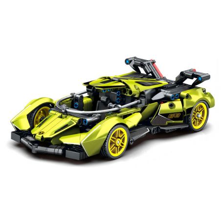 SEMBO WEKKI VIGGI 715306 non  TÍCH LŨY VŨ KHÍ XE THỂ THAO LAMBORGHINI PHANTOM V12 Ý TƯỞNG tỷ lệ 1:18 bộ đồ chơi xếp lắp ráp ghép mô hình  LAMBORGHINI VISION GT Kỹ Thuật Công Nghệ Cao Mô Hình Phương Tiện 883 khối
