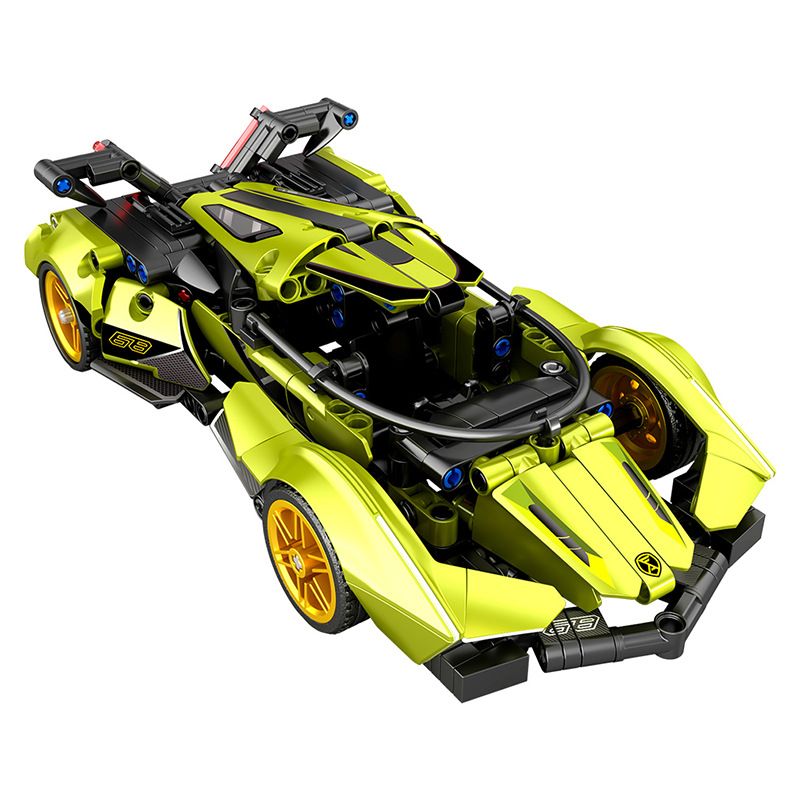 SEMBO WEKKI VIGGI 715306 non  TÍCH LŨY VŨ KHÍ XE THỂ THAO LAMBORGHINI PHANTOM V12 Ý TƯỞNG tỷ lệ 1:18 bộ đồ chơi xếp lắp ráp ghép mô hình  LAMBORGHINI VISION GT Kỹ Thuật Công Nghệ Cao Mô Hình Phương Tiện 883 khối