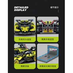 SEMBO WEKKI VIGGI 715306 non  TÍCH LŨY VŨ KHÍ XE THỂ THAO LAMBORGHINI PHANTOM V12 Ý TƯỞNG tỷ lệ 1:18 bộ đồ chơi xếp lắp ráp ghép mô hình  LAMBORGHINI VISION GT Kỹ Thuật Công Nghệ Cao Mô Hình Phương Tiện 883 khối