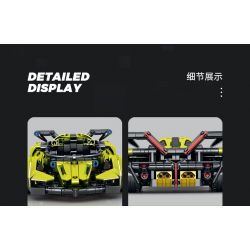 SEMBO WEKKI VIGGI 715306 non  TÍCH LŨY VŨ KHÍ XE THỂ THAO LAMBORGHINI PHANTOM V12 Ý TƯỞNG tỷ lệ 1:18 bộ đồ chơi xếp lắp ráp ghép mô hình  LAMBORGHINI VISION GT Kỹ Thuật Công Nghệ Cao Mô Hình Phương Tiện 883 khối
