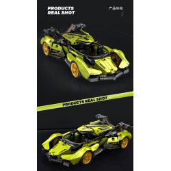 SEMBO WEKKI VIGGI 715306 non  TÍCH LŨY VŨ KHÍ XE THỂ THAO LAMBORGHINI PHANTOM V12 Ý TƯỞNG tỷ lệ 1:18 bộ đồ chơi xếp lắp ráp ghép mô hình  LAMBORGHINI VISION GT Kỹ Thuật Công Nghệ Cao Mô Hình Phương Tiện 883 khối