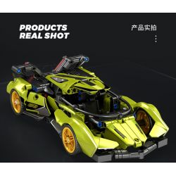 SEMBO WEKKI VIGGI 715306 non  TÍCH LŨY VŨ KHÍ XE THỂ THAO LAMBORGHINI PHANTOM V12 Ý TƯỞNG tỷ lệ 1:18 bộ đồ chơi xếp lắp ráp ghép mô hình  LAMBORGHINI VISION GT Kỹ Thuật Công Nghệ Cao Mô Hình Phương Tiện 883 khối