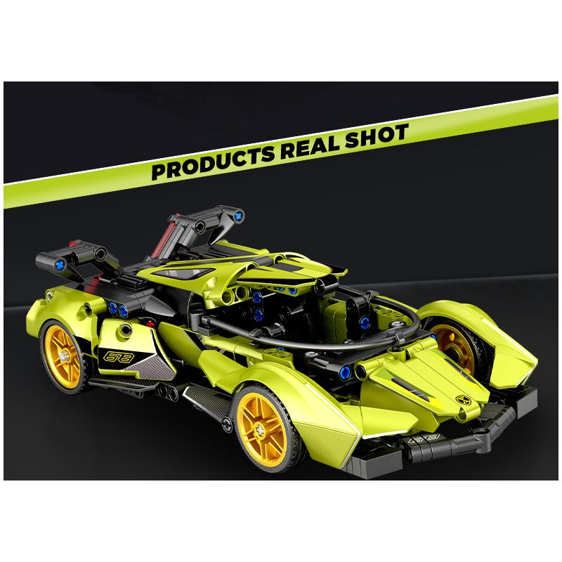 SEMBO WEKKI VIGGI 715306 non  TÍCH LŨY VŨ KHÍ XE THỂ THAO LAMBORGHINI PHANTOM V12 Ý TƯỞNG tỷ lệ 1:18 bộ đồ chơi xếp lắp ráp ghép mô hình  LAMBORGHINI VISION GT Kỹ Thuật Công Nghệ Cao Mô Hình Phương Tiện 883 khối