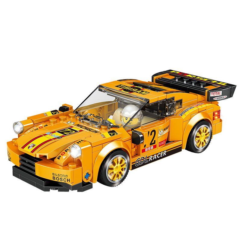 B BRAND 216 non Lego PORSCHE 911 bộ đồ chơi xếp lắp ráp ghép mô hình Speed Champions Racing Cars Đua Xe Công Thức 264 khối