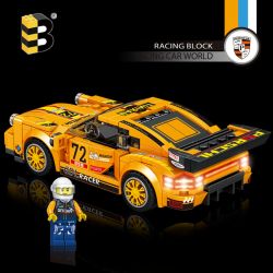 B BRAND 216 non  PORSCHE 911 bộ đồ chơi xếp lắp ráp ghép mô hình Speed Champions Racing Cars Đua Xe Công Thức 264 khối