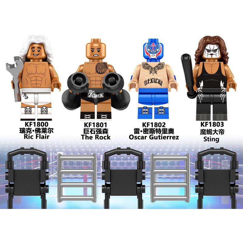 Rey Mysterio Wwe Lego Minifigures WWE/WWF ADRENALINE Series 15