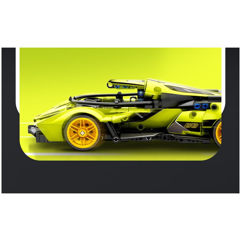 SEMBO WEKKI VIGGI 715306 non  TÍCH LŨY VŨ KHÍ XE THỂ THAO LAMBORGHINI PHANTOM V12 Ý TƯỞNG tỷ lệ 1:18 bộ đồ chơi xếp lắp ráp ghép mô hình  LAMBORGHINI VISION GT Kỹ Thuật Công Nghệ Cao Mô Hình Phương Tiện 883 khối
