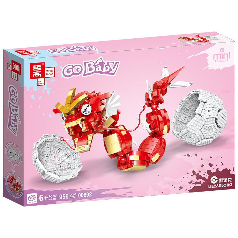 ZHEGAO 00892 non Lego RỒNG LỬA bộ đồ chơi xếp lắp ráp ghép mô hình GO BABY 956 khối