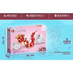 ZHEGAO 00892 non  RỒNG LỬA bộ đồ chơi xếp lắp ráp ghép mô hình GO BABY 956 khối