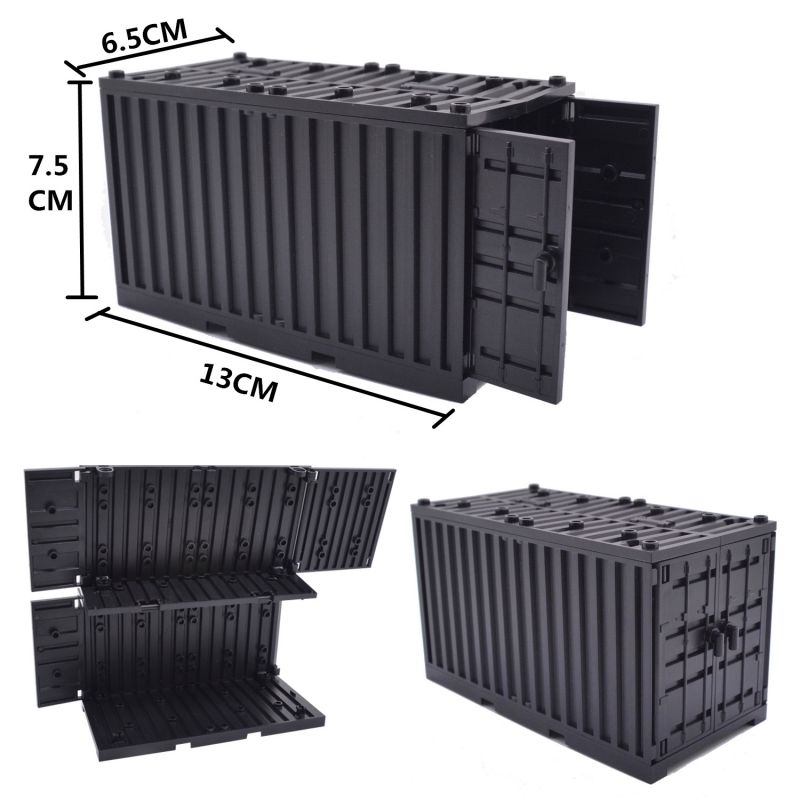 TBS TOYS J775 non  CONTAINER QUÂN SỰ ĐA CHỨC NĂNG bộ đồ chơi xếp lắp ráp ghép mô hình Military Army MILITARY CONTAINER Quân Sự Bộ Đội 10 khối