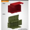 TBS TOYS J775 non  CONTAINER QUÂN SỰ ĐA CHỨC NĂNG bộ đồ chơi xếp lắp ráp ghép mô hình Military Army MILITARY CONTAINER Quân Sự Bộ Đội 10 khối
