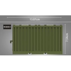 TBS TOYS J775 non  CONTAINER QUÂN SỰ ĐA CHỨC NĂNG bộ đồ chơi xếp lắp ráp ghép mô hình Military Army MILITARY CONTAINER Quân Sự Bộ Đội 10 khối