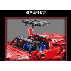 BOBO LIKE 33003 non  FERRARI DAYTONA SP3 tỷ lệ 1:14 bộ đồ chơi xếp lắp ráp ghép mô hình  Kỹ Thuật Công Nghệ Cao Mô Hình Phương Tiện 1394 khối