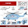MINGDI 9029 non  MÁY BAY TRỰC THĂNG THẲNG -18. bộ đồ chơi xếp lắp ráp ghép mô hình Military Army MILITARY Z-18 HELICOPTER Quân Sự Bộ Đội 439 khối