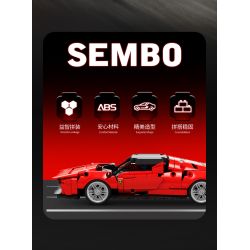 SEMBO WEKKI VIGGI 715305 non  THIẾT BỊ ĐIÊN RỒ XE THỂ THAO FERRARI SP4 tỷ lệ 1:18 bộ đồ chơi xếp lắp ráp ghép mô hình  Kỹ Thuật Công Nghệ Cao Mô Hình Phương Tiện 522 khối