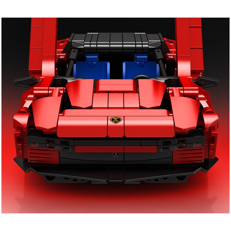 SEMBO WEKKI VIGGI 715305 non  THIẾT BỊ ĐIÊN RỒ XE THỂ THAO FERRARI SP4 tỷ lệ 1:18 bộ đồ chơi xếp lắp ráp ghép mô hình  Kỹ Thuật Công Nghệ Cao Mô Hình Phương Tiện 522 khối