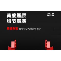 SEMBO WEKKI VIGGI 715305 non  THIẾT BỊ ĐIÊN RỒ XE THỂ THAO FERRARI SP4 tỷ lệ 1:18 bộ đồ chơi xếp lắp ráp ghép mô hình  Kỹ Thuật Công Nghệ Cao Mô Hình Phương Tiện 522 khối