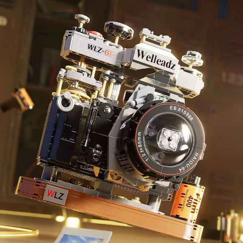 WELLEADZ 2100 non  MÁY ???NH CỔ ĐIỂN bộ đồ chơi xếp lắp ráp ghép mô hình 1027 khối