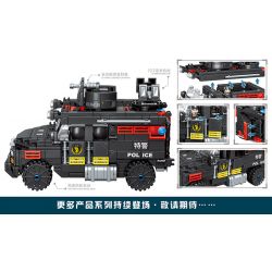 MINGDI K0159 0159 non  KIẾM VÀ RĂNG - XE BỌC THÉP K0159 bộ đồ chơi xếp lắp ráp ghép mô hình Military Army Quân Sự Bộ Đội 639 khối