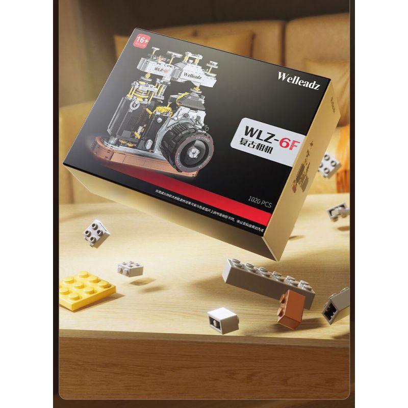 WELLEADZ 2100 non  MÁY ???NH CỔ ĐIỂN bộ đồ chơi xếp lắp ráp ghép mô hình 1027 khối