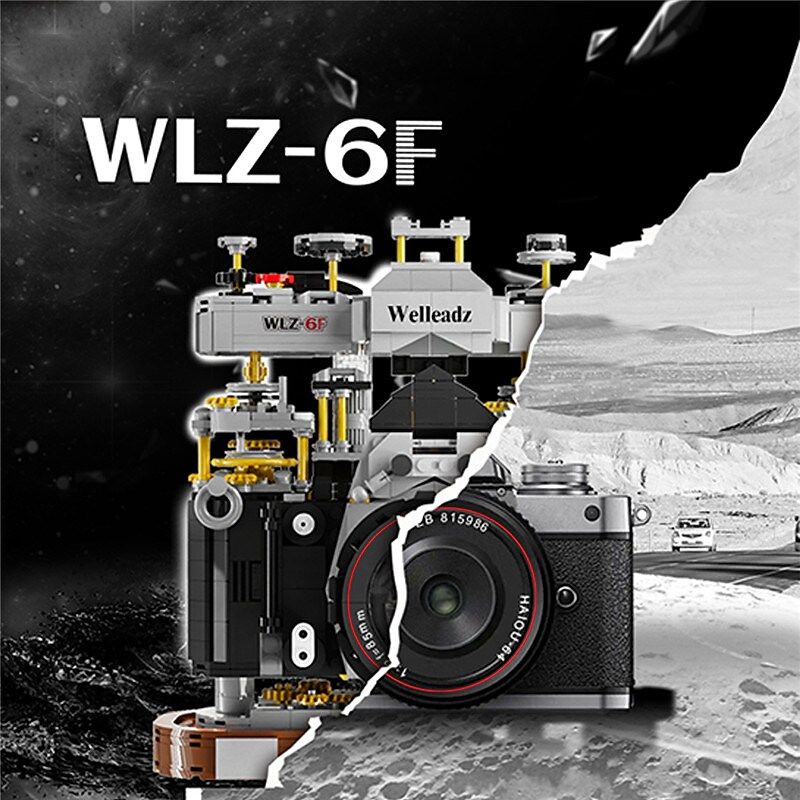 WELLEADZ 2100 non  MÁY ???NH CỔ ĐIỂN bộ đồ chơi xếp lắp ráp ghép mô hình 1027 khối