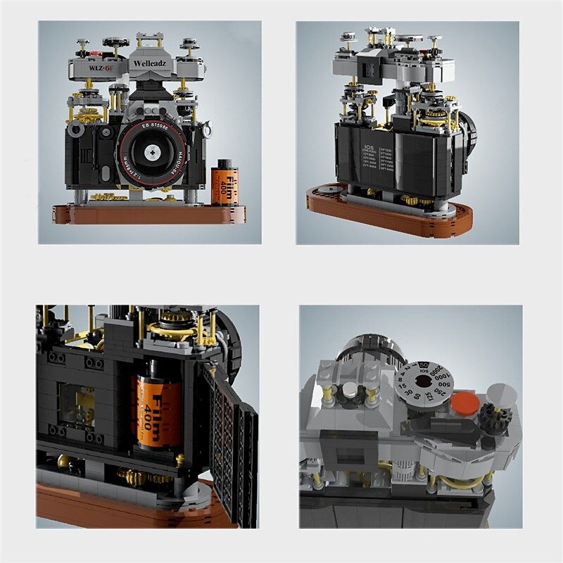 WELLEADZ 2100 non  MÁY ???NH CỔ ĐIỂN bộ đồ chơi xếp lắp ráp ghép mô hình 1027 khối