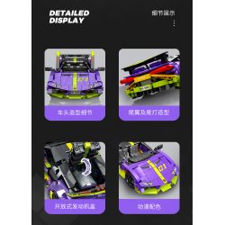 SEMBO WEKKI VIGGI 715304 non  TÍCH LŨY VŨ KHÍ TRANG BỊ SIÊU XE THỂ THAO RAMBO tỷ lệ 1:18 bộ đồ chơi xếp lắp ráp ghép mô hình  Kỹ Thuật Công Nghệ Cao Mô Hình Phương Tiện 588 khối