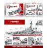 MINGDI K0156 0156 non  -K0156 TÀU CHIẾN TRANH HÀNH TRÌNH bộ đồ chơi xếp lắp ráp ghép mô hình Military Army Quân Sự Bộ Đội 655 khối