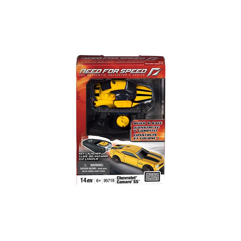 MEGA BLOKS 95719 non  CHEVROLET CAMARO SS tỷ lệ 1:55 bộ đồ chơi xếp lắp ráp ghép mô hình Need For Speed NEED FOR SPEED CHEVROLET CAMARO SS 14 khối