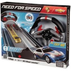 MEGA BLOKS 95717 non  VÔ LĂNG MÁY PHÁT bộ đồ chơi xếp lắp ráp ghép mô hình Need For Speed NEED FOR SPEED WHEEL LAUNCHER 100 khối