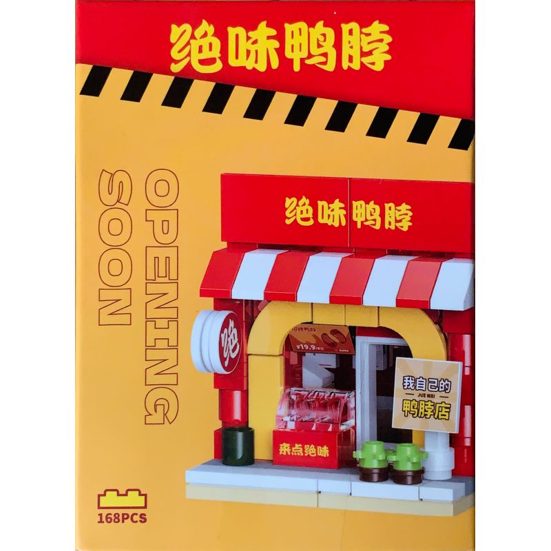 TASTY DUCK NECK JWYB-001 non  CỬA HÀNG CỔ VỊT CỦA RIÊNG TÔI bộ đồ chơi xếp lắp ráp ghép mô hình 168 khối