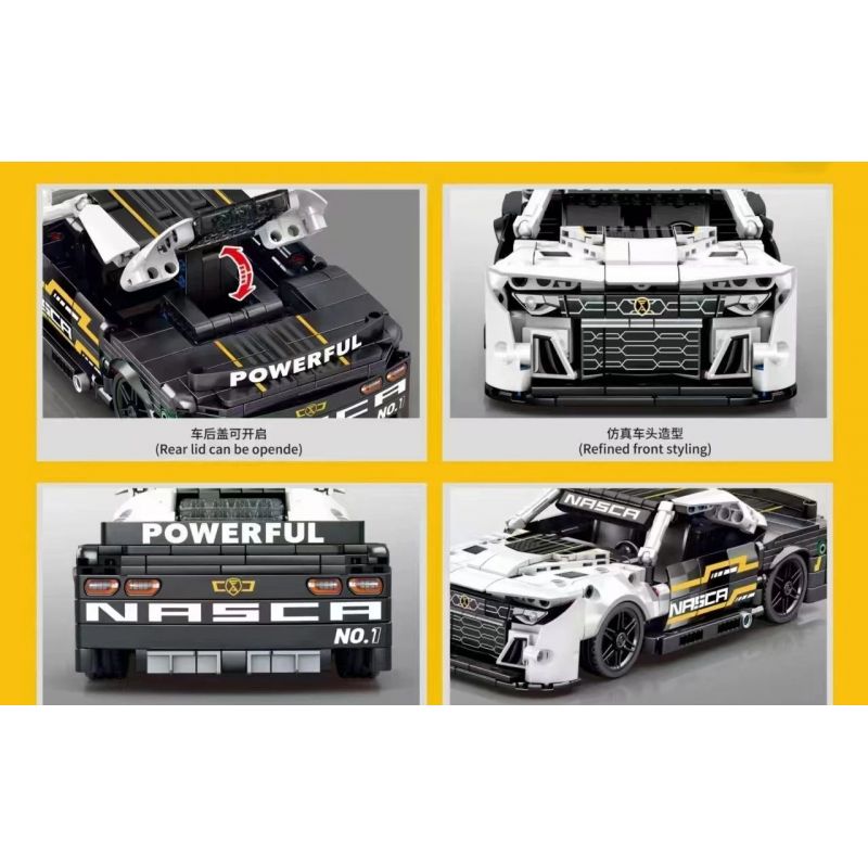 SEMBO WEKKI VIGGI 715301 non  TÍCH LŨY VŨ KHÍ XE THỂ THAO CHEVROLET CAMARO 1:18 tỷ lệ 1:18 bộ đồ chơi xếp lắp ráp ghép mô hình  Kỹ Thuật Công Nghệ Cao Mô Hình Phương Tiện 518 khối