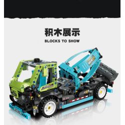 JIESTAR 91005 non  XE TRỘN XI MĂNG bộ đồ chơi xếp lắp ráp ghép mô hình 553 khối