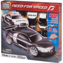 MEGA BLOKS 95766 non  SĂN LÙNG AUDI R8 tỷ lệ 1:38 bộ đồ chơi xếp lắp ráp ghép mô hình Need For Speed NEED FOR SPEED AUDI R8 PURSUIT SET 135 khối