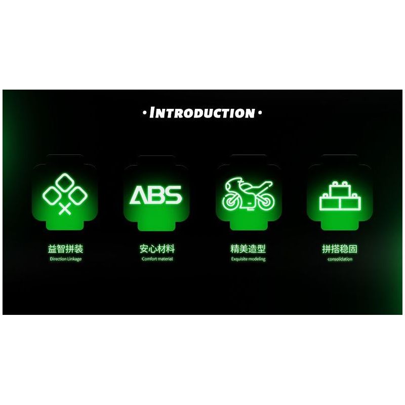 SEMBO WEKKI VIGGI 713003 non  TRANG BỊ ĐIÊN CUỒNG MÔTÔ KAWASAKI Z900 tỷ lệ 1:7 bộ đồ chơi xếp lắp ráp ghép mô hình  Kỹ Thuật Công Nghệ Cao Mô Hình Phương Tiện 872 khối